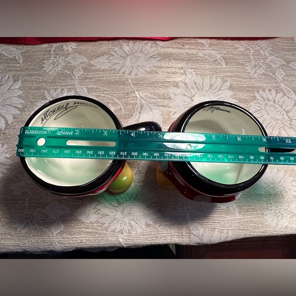 Disney Mickey and Minnie Ceramic footed pedestal mug/bowls from Disney World - Picture 10 of 14